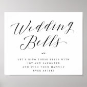 Bells van het huwelijk sturen van een kalligrafie- poster (Voorkant)