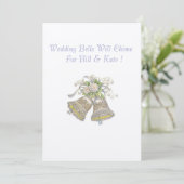 Bells zal de weduwen vieren kaart (Staand voorkant)