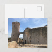 Bellver Castle, Palma, Mallorca, Spanje op een Feestdagenkaart (Voorkant / Achterkant)