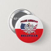 Bellville Texas Pools Amerikaans Ronde Button 5,7 Cm (Voorkant /achterkant)