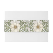 Belly Band Art Nouveau Mucha Monogram Initialen Uitnodigingen Wikkel (Achterkant Voorbeeld)