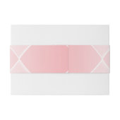 Belly Band Belly Band Blush Pink Diamond Weddensch Uitnodigingen Wikkel (Achterkant Voorbeeld)