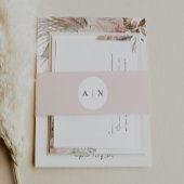 Belly Band Dusty Roos Wedding Uitnodigingen Wikkel