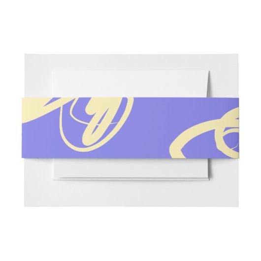 Belly Band grafische schrijfmodel Uitnodigingen Wikkel (Voorkant Voorbeeld)