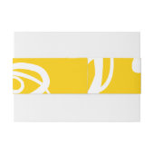 Belly Band grafische schrijfmodel Uitnodigingen Wikkel (Achterkant Voorbeeld)