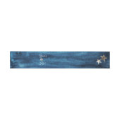 Belly Band Rustic Ocean Wedding Uitnodigingen Wikkel (Vlak)