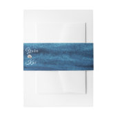Belly Band Rustic Ocean Wedding Uitnodigingen Wikkel (Voorkant Voorbeeld)