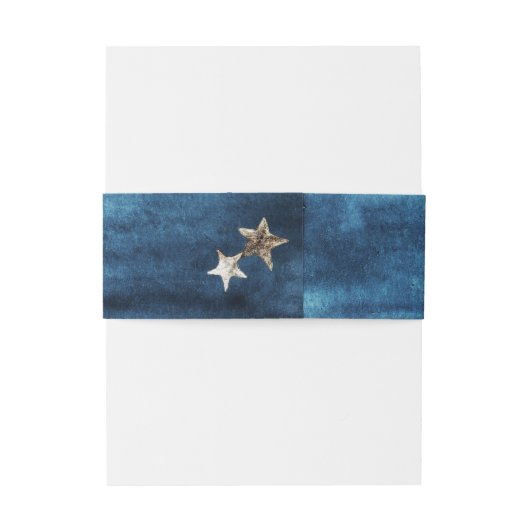 Belly Band Rustic Ocean Wedding Uitnodigingen Wikkel (Achterkant Voorbeeld)