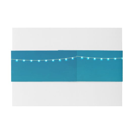 Belly Band tropical Beach Weddenschap Uitnodigingen Wikkel (Achterkant Voorbeeld)