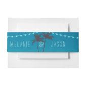 Belly Band tropical Beach Weddenschap Uitnodigingen Wikkel (Voorkant Voorbeeld)