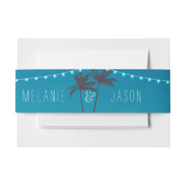 Belly Band tropical Beach Weddenschap Uitnodigingen Wikkel