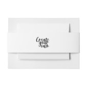 Belly Band Uitnodigingen Wikkel (Voorkant Voorbeeld)