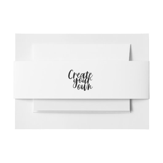 Belly Band Uitnodigingen Wikkel (Voorkant Voorbeeld)