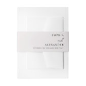 Belly Band Uitnodigingen Wikkel (Voorkant Voorbeeld)