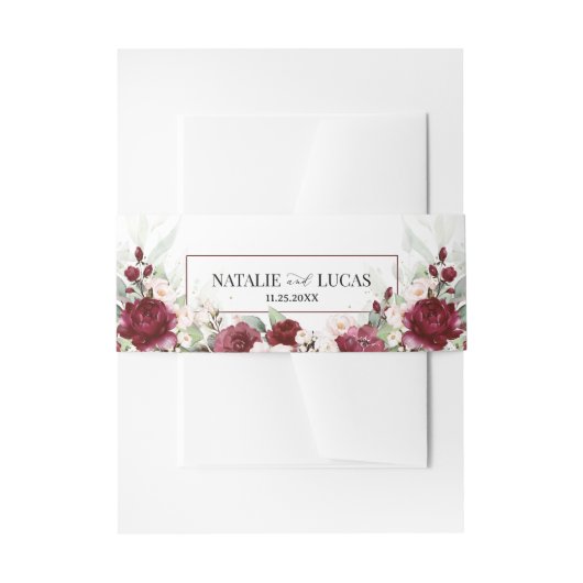 Belly Band Uitnodigingen Wikkel (Voorkant Voorbeeld)