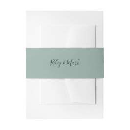 Belly Band Wedding Suite Invitation Wrap E705 Uitnodigingen Wikkel