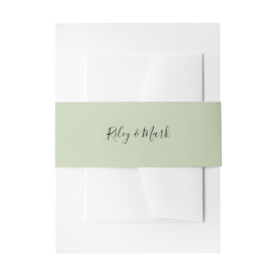 Belly Band Wedding Suite Invitation Wrap E705 Uitnodigingen Wikkel