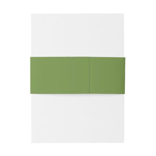 Belly Band/Wraps (groen) voor weddenschappen Uitnodigingen Wikkel (Achterkant Voorbeeld)
