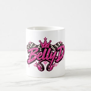 Belly.D Roze Kroon Racing Koptelefoons Koffiemok