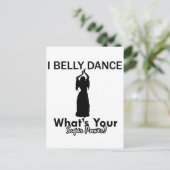 Belly Dance design Briefkaart (Staand voorkant)