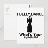 Belly Dance design Briefkaart (Voorkant / Achterkant)