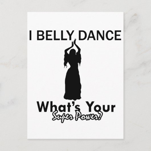 Belly Dance design Briefkaart (Voorkant)