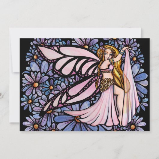 Belly Dance Fairy Art Belly Dancing Fairies Kaart (Voorkant)