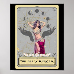 Belly Dance Top Tarot Belly Dancing Tarot Kaart Poster