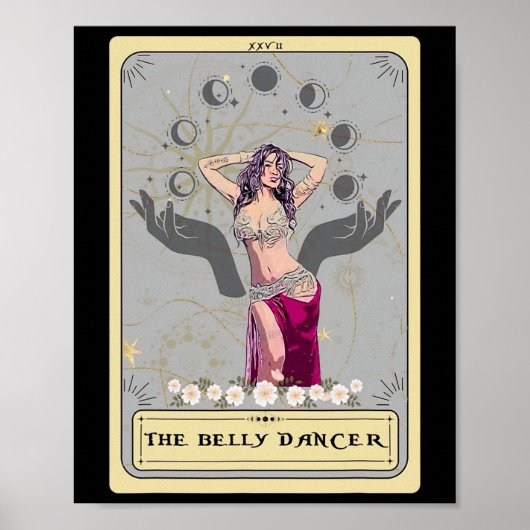 Belly Dance Top Tarot Belly Dancing Tarot Kaart Poster (Voorkant)