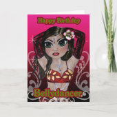 Belly Dance Verjaardag Kaart (Voorkant)