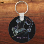 Belly Dance zwart Sleutelhanger (Voorkant)