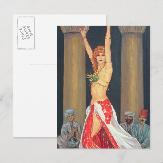 Belly Dancer 1993 Briefkaart (Voorkant / Achterkant)