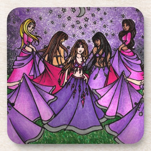 Belly Dancer Art Onderzetter (Voorkant)