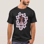 Belly Dancer Artwork Hibiscus T-shirt (Voorkant)