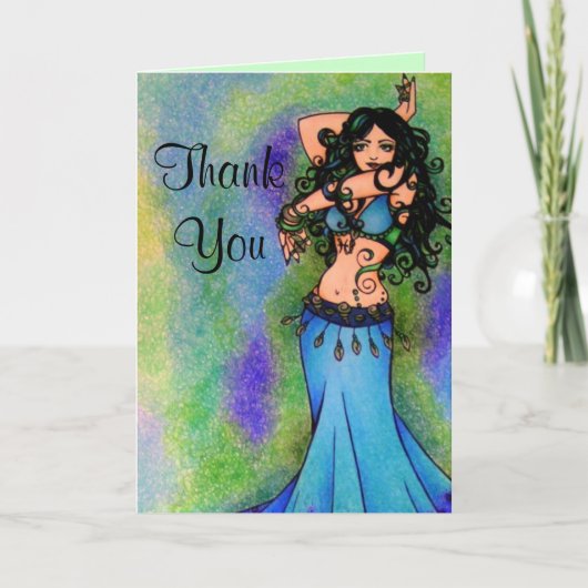 Belly Dancer bedankt je kaarten (Voorkant)