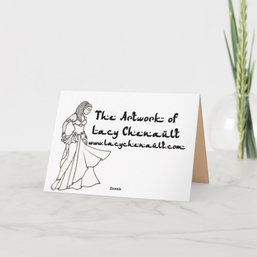 Belly Dancer Bedankt voor je kaarten (Achterkant)