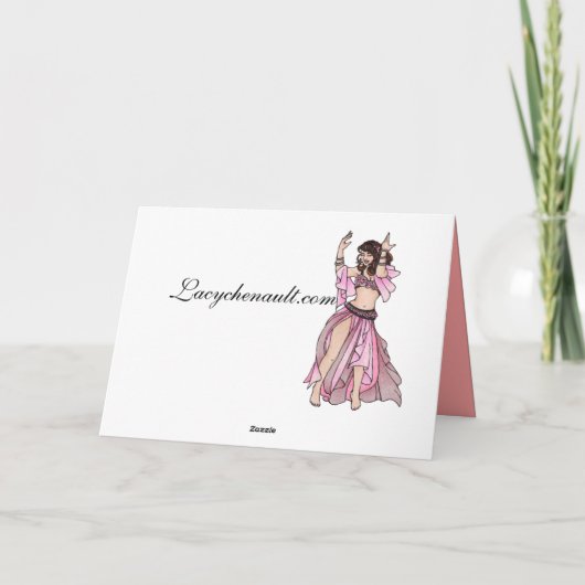 Belly Dancer Bedankt voor je kaarten (Achterkant)