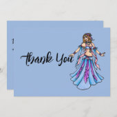 Belly Dancer Bedankt voor je kaarten (Voorkant / Achterkant)