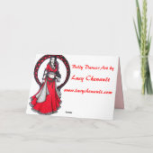 Belly Dancer Bedankt voor je kaarten (Achterkant)
