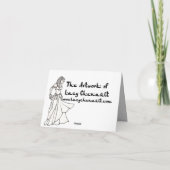 Belly Dancer Bedankt voor je kaarten (Achterkant)