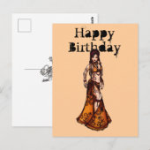 Belly Dancer Birthday-kaarten Briefkaart (Voorkant / Achterkant)