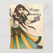 Belly Dancer Birthday-kaarten Briefkaart (Voorkant)