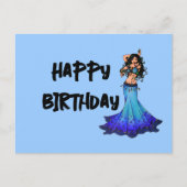 Belly Dancer Birthday-kaarten Briefkaart (Voorkant)