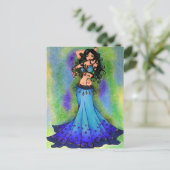 Belly Dancer Birthday-kaarten Briefkaart (Staand voorkant)