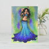 Belly Dancer Birthday-kaarten Feestdagenkaart (Staand voorkant)