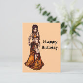 Belly Dancer Birthday-kaarten Feestdagenkaart (Staand voorkant)