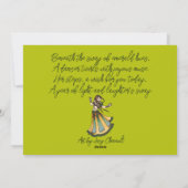 Belly Dancer Birthday-kaarten Feestdagenkaart (Achterkant)