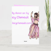 Belly Dancer Birthday-kaarten Kaart (Achterkant)