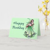 Belly Dancer Birthday-kaarten Kaart (Gele Bloem)