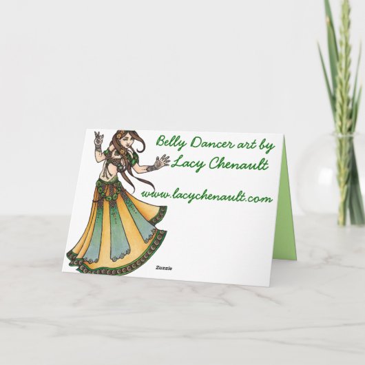 Belly Dancer Birthday-kaarten Kaart (Achterkant)